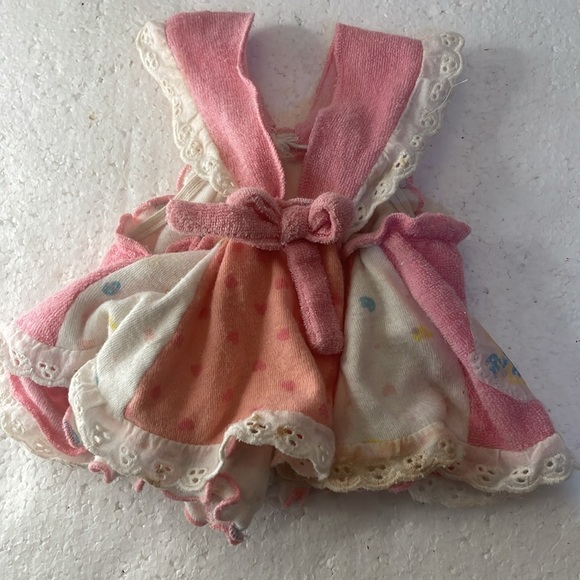 Vintage 1989 ideal rub A dub dolly nursery doll jointed bath time blonde romper - Picture 5 of 10